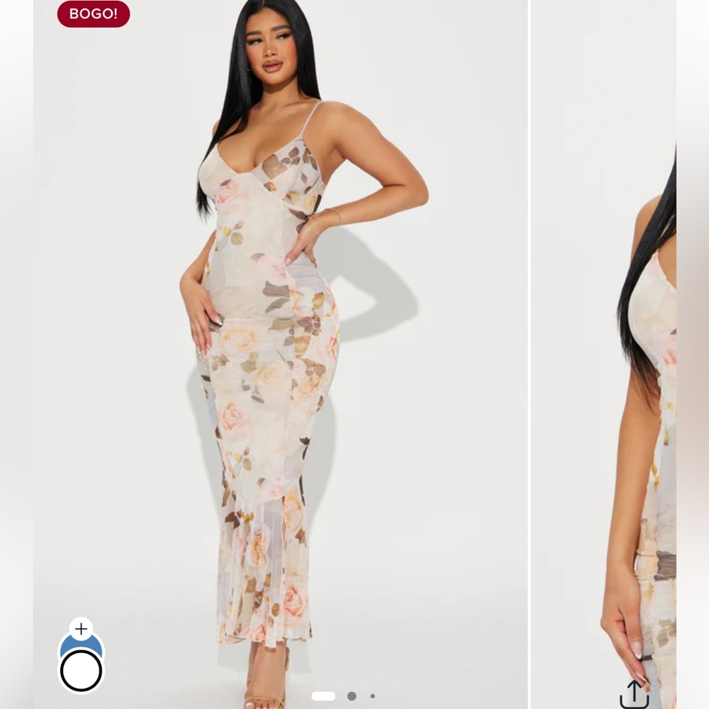 Fashion Nova Floral Maxi Dress
